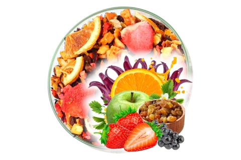 Herbata Owocowa TRUSKAWKOWA ROZKOSZ ntensywna Bez Dodanego Aromatu